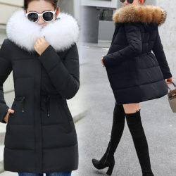 Fur Hooded Winter coat for Women