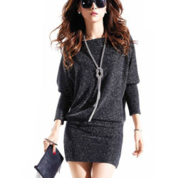 Women’s long sleeve sequins dress