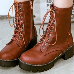 Lace-Up Martin Boot