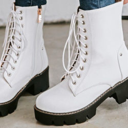 Lace-Up Martin Boot